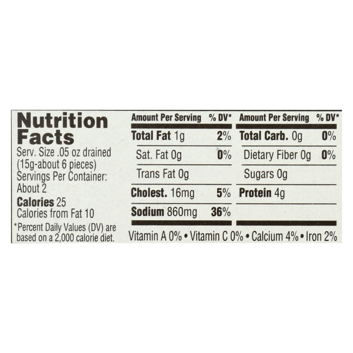 Seasoned Flat Anchovies in Aromatic Olive Oil (Pack of 12 - 2 Oz.)