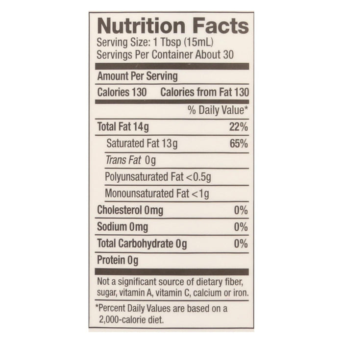 Nutiva Organic Virgin Coconut Oil, 15 Fl Oz.