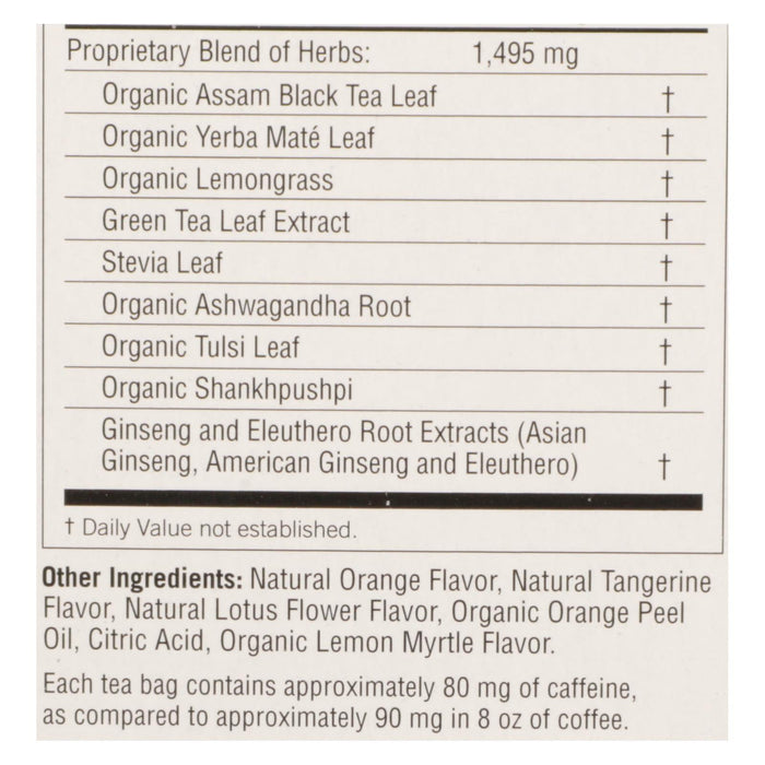 Yogi Positive Energy Herbal Tea, Sweet Tangerine - 16 Tea Bags per Box (Pack of 6)