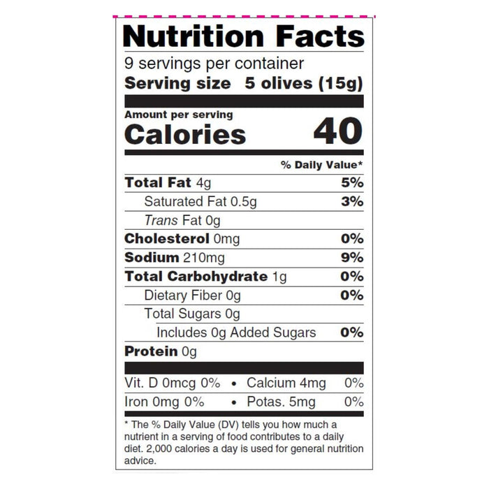 Mediterranean Organic Pitted Ripe Black Olives - 8.1 oz Pack of 12