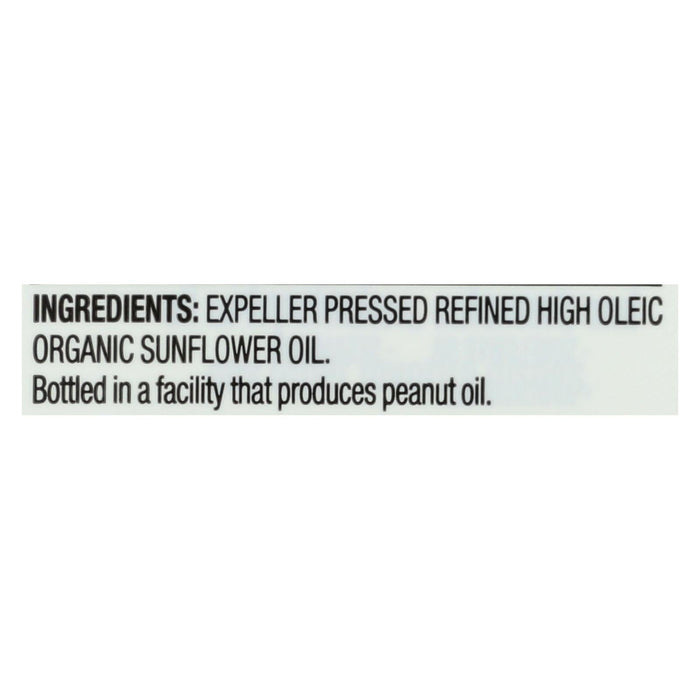 Spectrum Naturals High Heat Refined Organic Sunflower Oil - 16 Fl Oz.