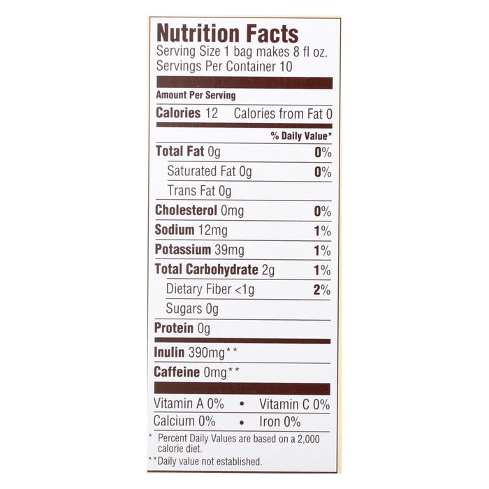 Teeccino Organic Dandelion Coconut Herbal Tea (Pack of 6, 10 Bags)