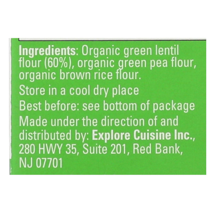 Explore Cuisine Organic Green Lentil Penne (Pack of 6 - 8 Oz.)