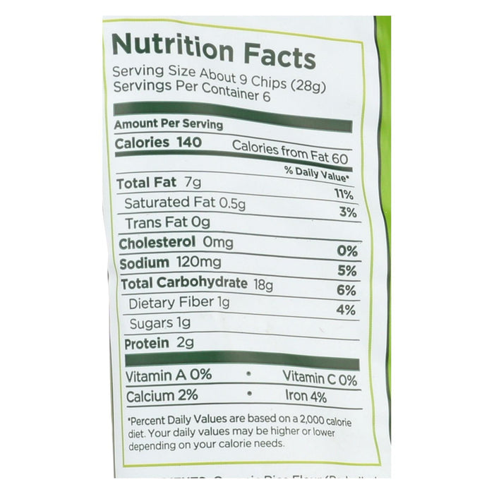 Lundberg Family Farms Fiesta Lime Rice Chips, 6 Oz., 12-Pack