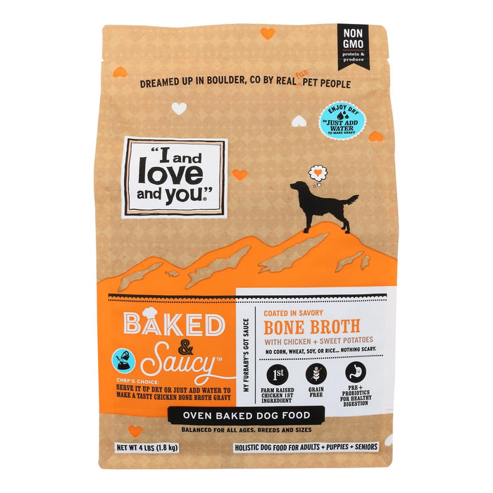 I and Love and You Baked Saucy Chicken Dog Food - 4 lb. (Case of 6)