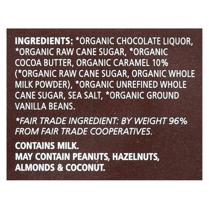 Organic Chocolate Bar with Sea Salt & Caramel, 12-Pack, 2.8 Oz.