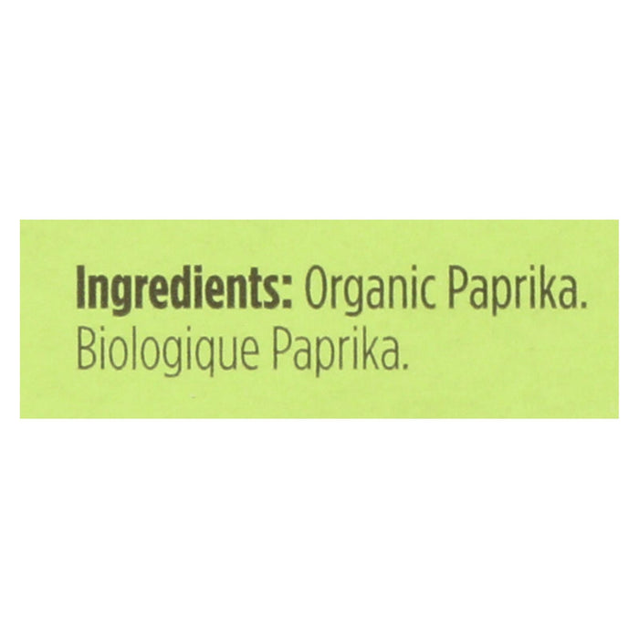 Spicely Organics Premium Organic Paprika, 0.45 Oz. (Pack of 6)