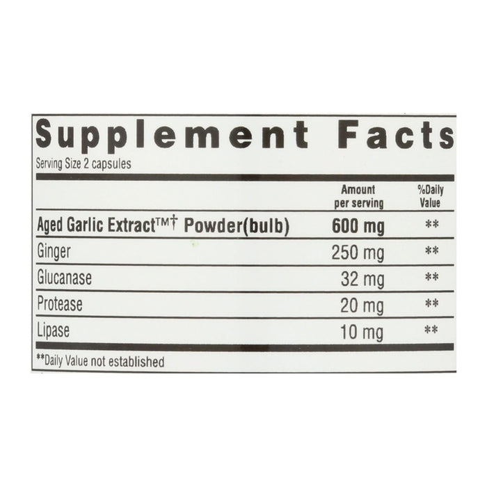 Kyolic Aged Garlic Extract - Candida Cleanse and Digestion Support - 100 Vegetarian Capsules