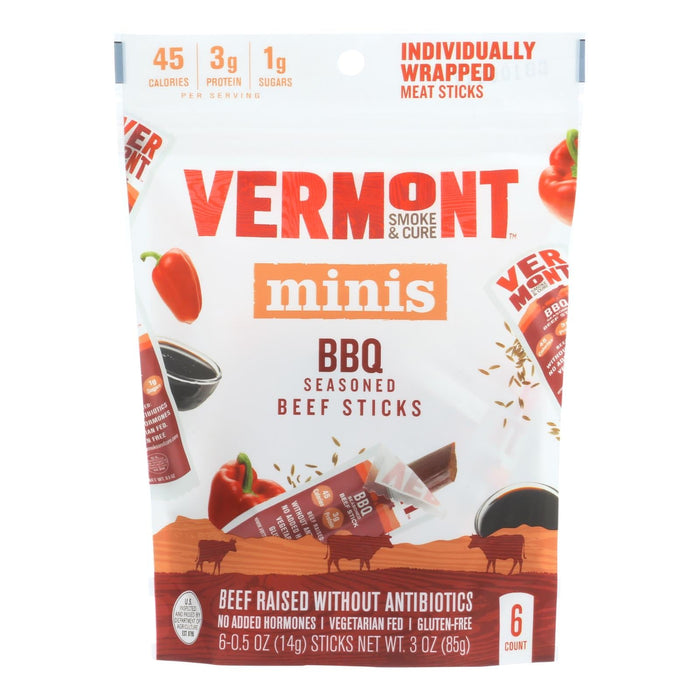Vermont Smoke and Cure Beef Stick BBQ (Pack of 8 - 6.5 oz)