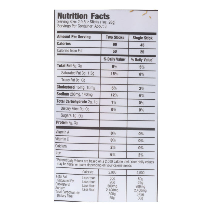 Vermont Smoke and Cure Beef Stick BBQ (Pack of 8 - 6.5 oz)