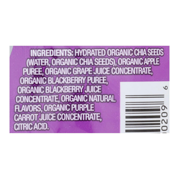 Mamma Chia Squeeze Vitality Snack, Blackberry Bliss - 3.5 Oz. Pack of 16