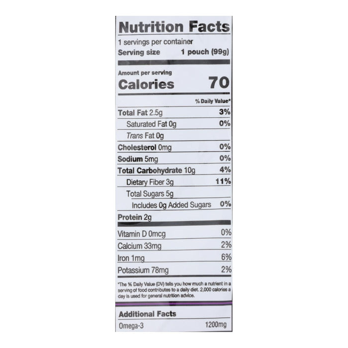 Mamma Chia Squeeze Vitality Snack, Blackberry Bliss - 3.5 Oz. Pack of 16