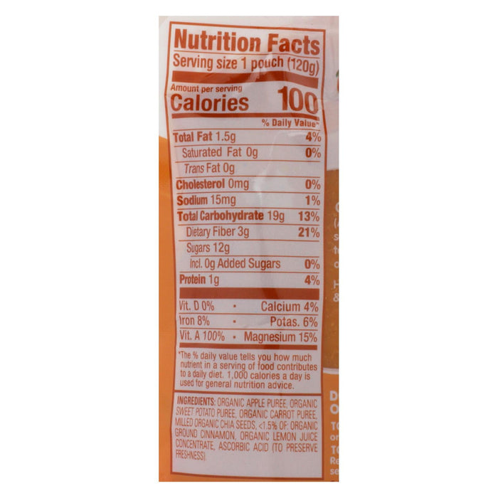 Happy Baby Happytot Organic Superfoods Sweet Potato, Apple, Carrot, and Cinnamon (Pack of 16 - 4.22 Oz)