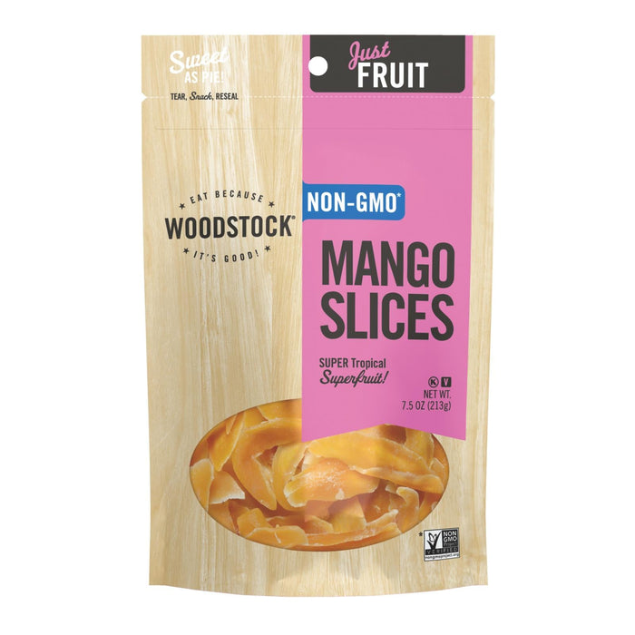 Woodstock Sweetened Mango Slices (7.5 Oz. Pack of 8)