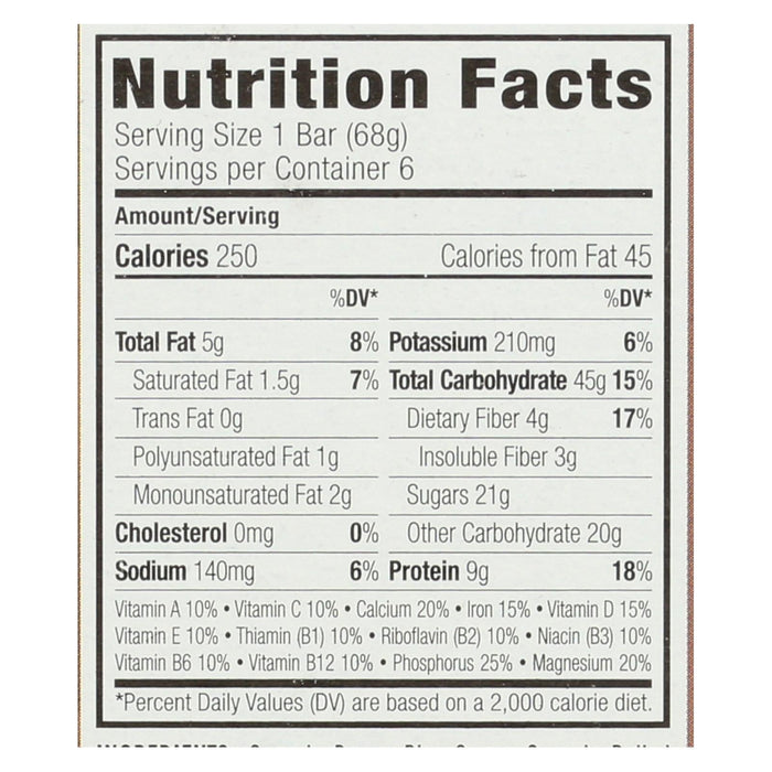 Clif Bar - Chocolate Chip Energy Bars - 6/2.4oz.