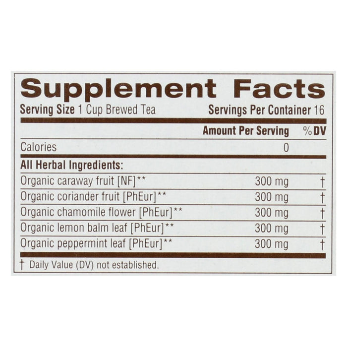 Traditional Medicinals Organic Gas Relief Tea (6 x 16 Bags)