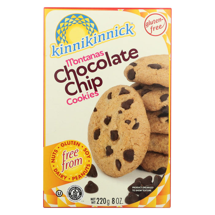 Kinnikinnick Chocolate Chip Cookies (Pack of 6 - 8 Oz.) Gluten-Free Indulgence