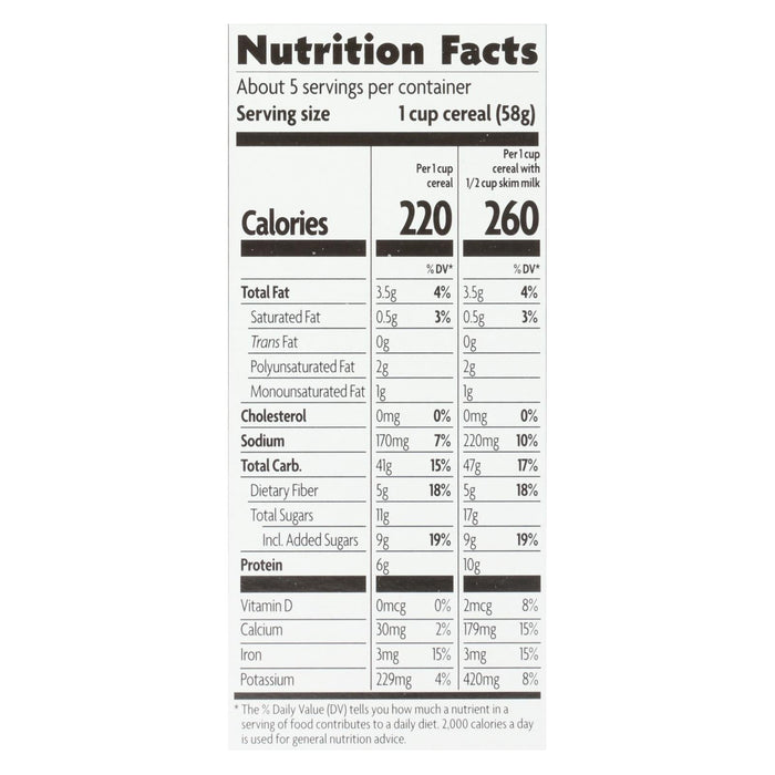 Nature's Path Organic Flax Plus Cereal: Red Berry Crunch, 10.6 Oz (Pack of 12)