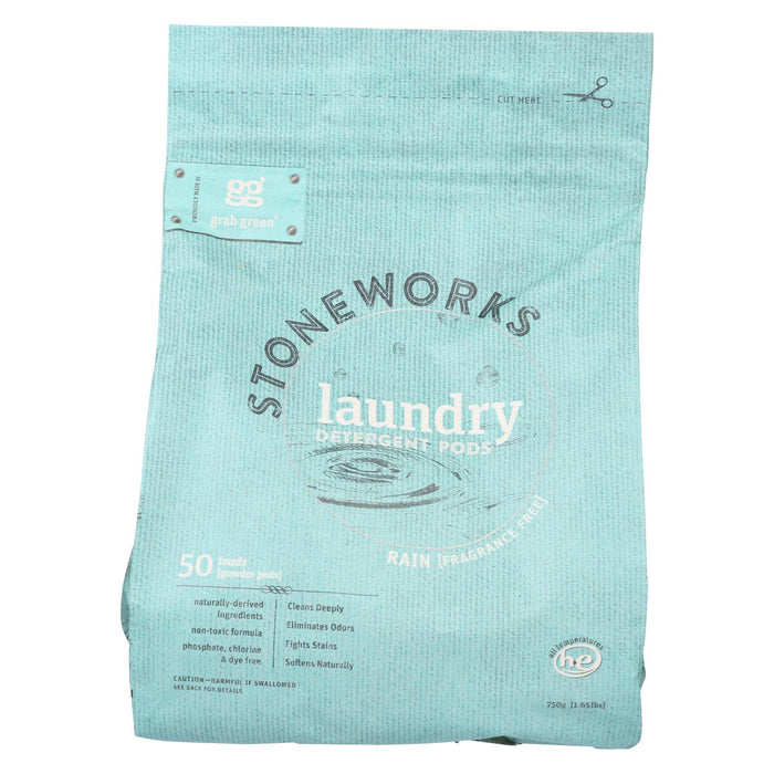 Stoneworks Laundry Detergent Pods - Rain (Pack of 6, 50 Count)