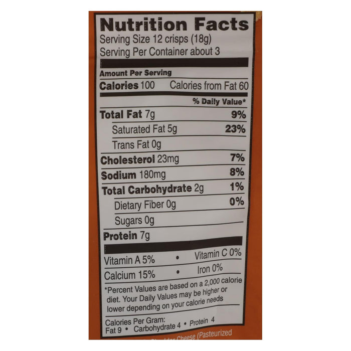 ParmCrisps Cheddar Cheese Crisps - 1.75 Oz. (Pack of 12)