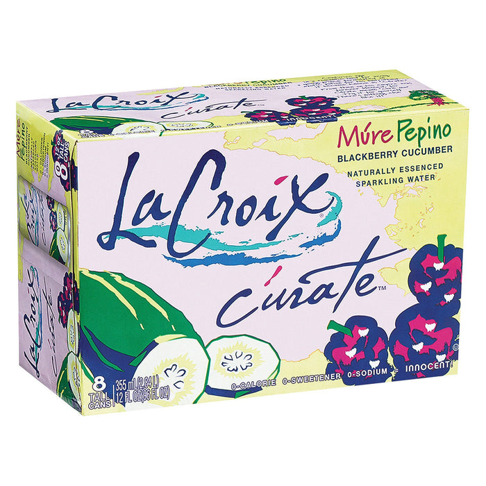 Lacroix Sparkling Water - Mure Pepino - 8 Fl Oz (Pack of 3)