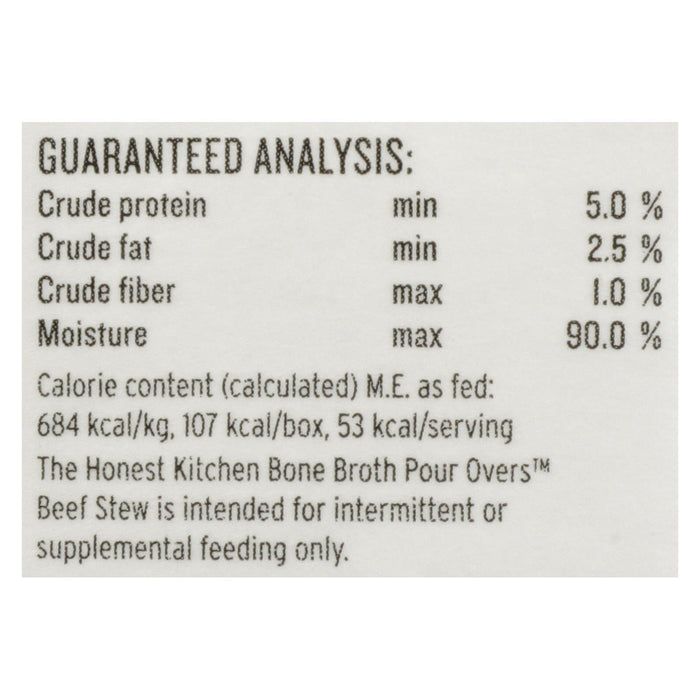 The Honest Kitchen Dog Food Porridge Over Beef Stew, 5.5 Oz - Case of 12