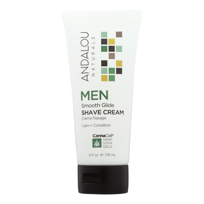 Andalou Naturals Men's Smooth Glide Shave Cream - 6 fl oz