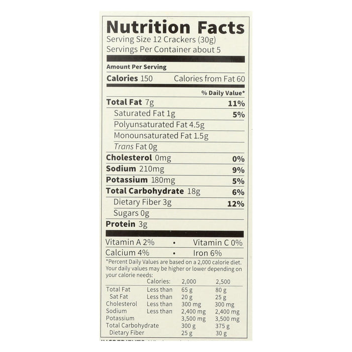 Mary's Gone Crackers Super Seed Seaweed Black Sesame Crackers 6-Pack (5.5 Oz. Each)