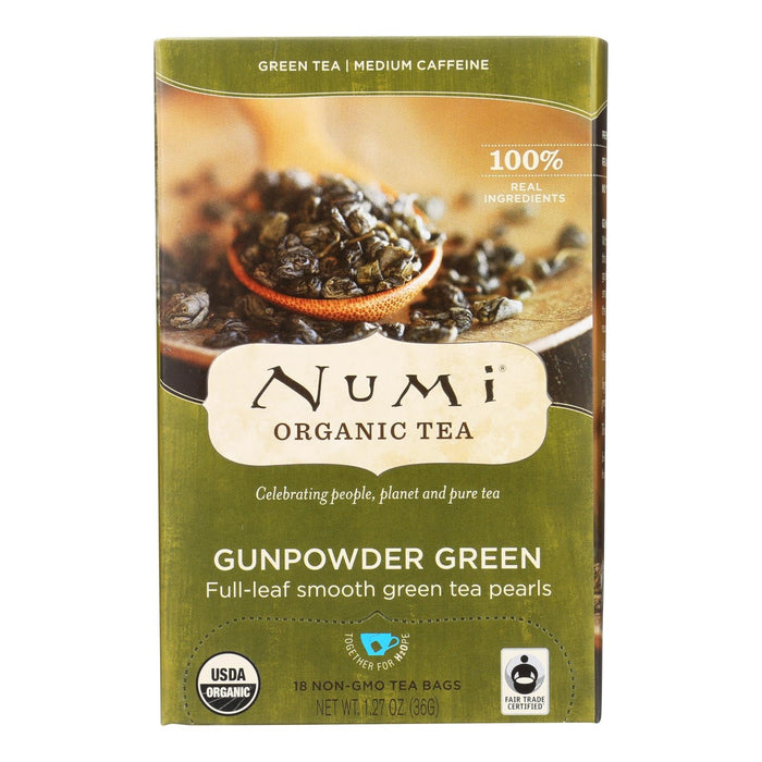 Numi Gunpowder Green Tea (Pack of 6 - 18 Tea Bags)