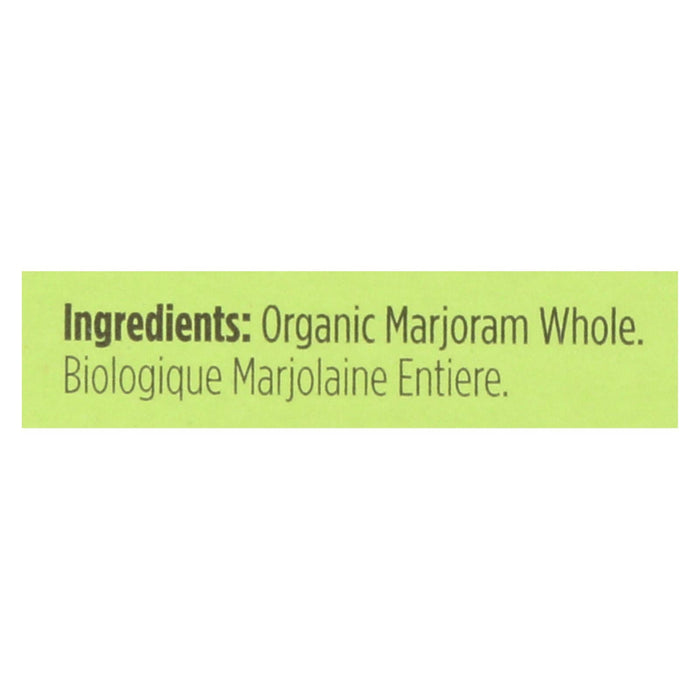 Spicely Organics Organic Whole Marjoram Leaves (6-Pack, 0.1 Oz Each)