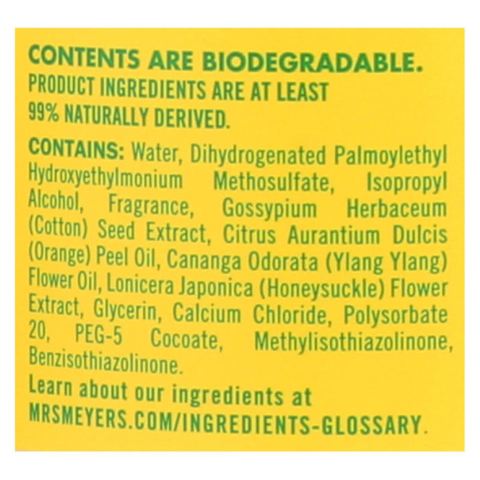 Mrs. Meyer's Clean Day Honey Liquid Fabric Softener, 32 fl oz (Pack of 6)