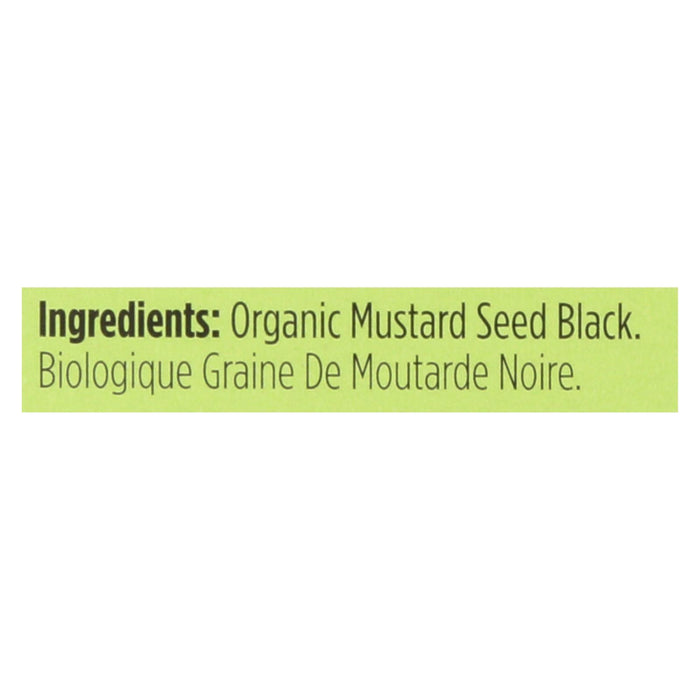 Spicely Organics Black Mustard Seeds: Essential Culinary Ingredient for Bold Flavors (Pack of 6 - 0.5 Oz.)