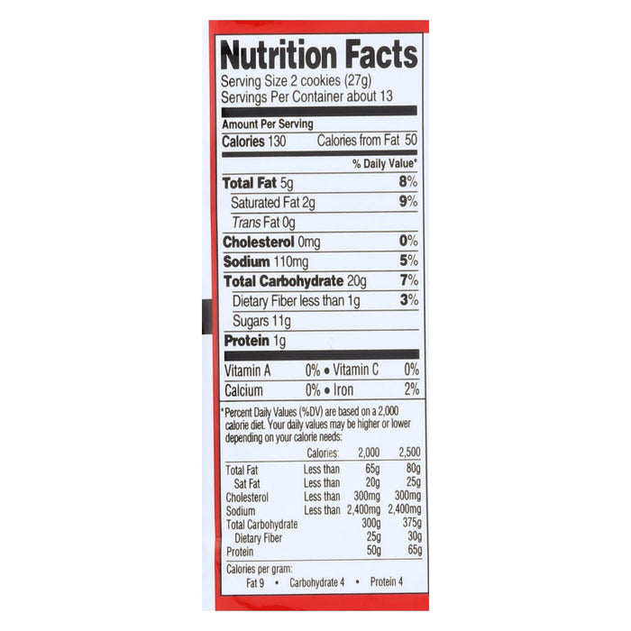 Newman's Own Organics Creme-Filled Cookies, 13 Oz. (Pack of 6)