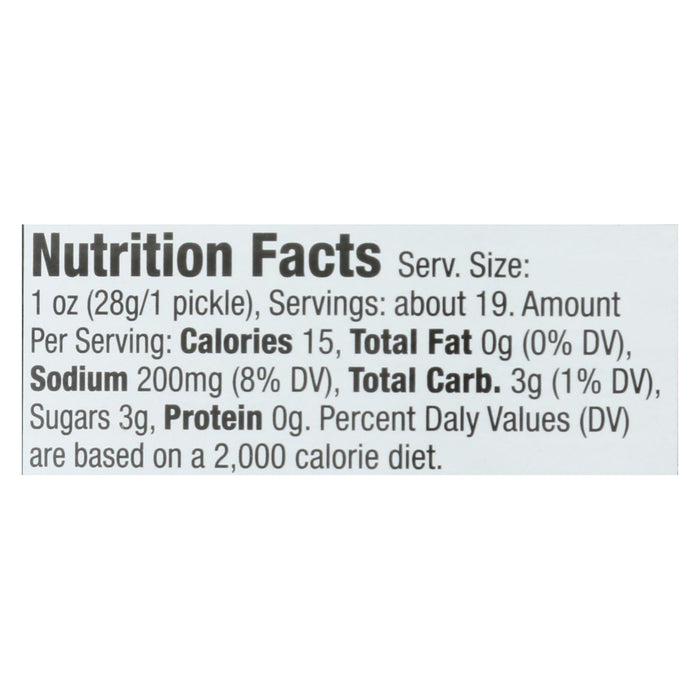 Kuhne Garlic Flavored Pickles, 34.2 Fl Oz, Case of 6