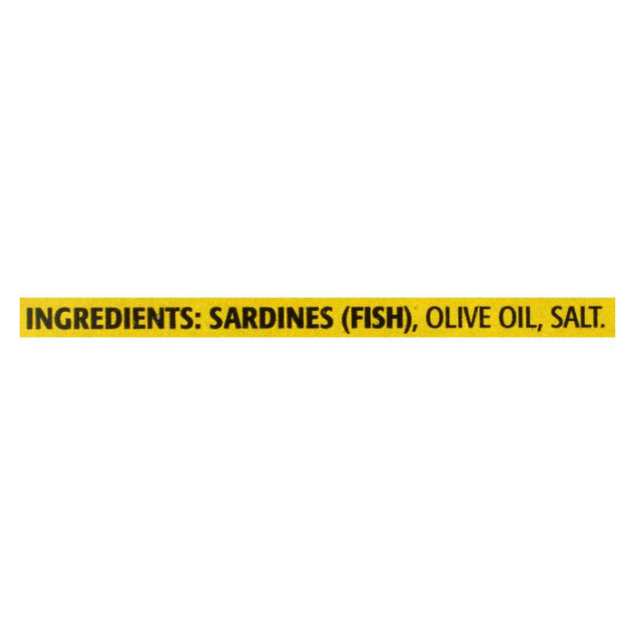 Season Brand Sardines in Pure Olive Oil, Salt Added (4.375 Oz.), Pack of 12