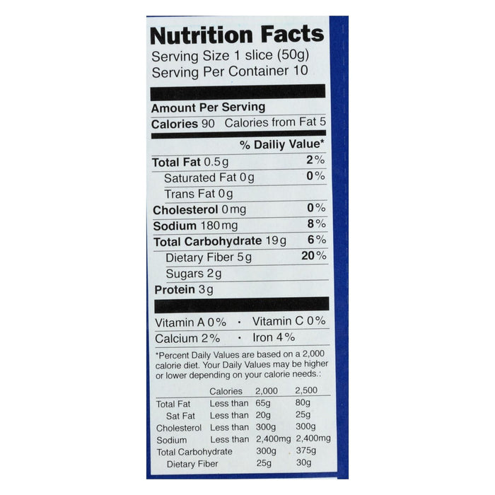 Genuine Bavarian Organic Pumpernickel Bread, 6 x 17.6 Oz.