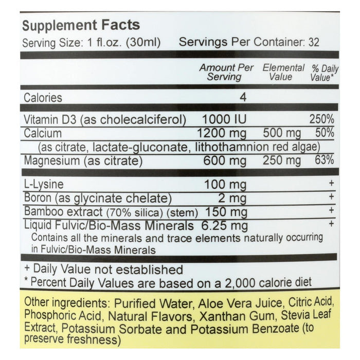 Vital Earth Minerals Cal-Mag Liquid Calcium Magnesium Supplement
