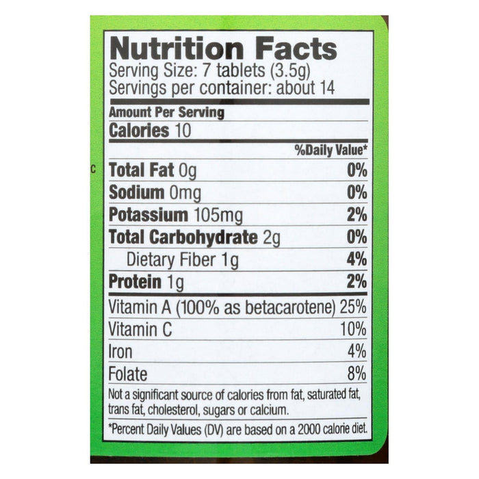 Pines International 500mg Organic Wheatgrass Tablets (Pack of 100)