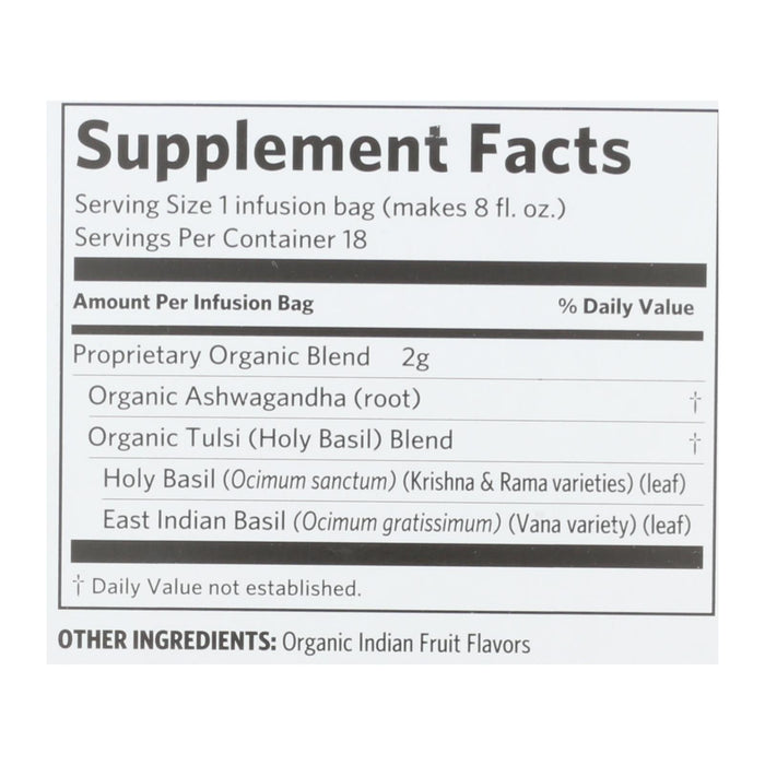 Organic India Ashwagandha Capsules, 18 Ct., Pack of 6