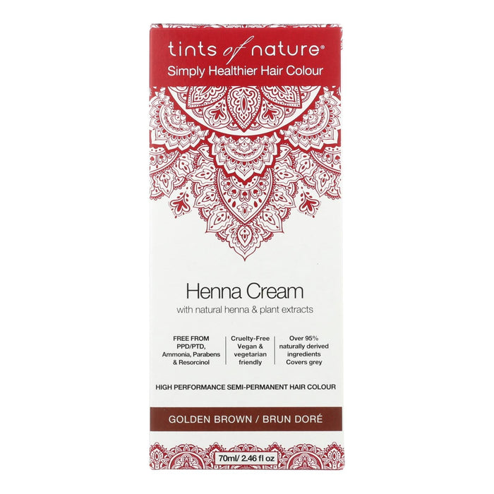 Tints Of Naturá Henna Cream Golden Brown, 2.46 Fl Oz