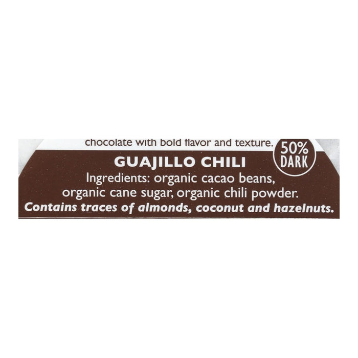 Organic Chocolate Mexicano Discs - 50% Dark Chocolate with Guajillo Chili (Pack of 12) - 2.7 Oz