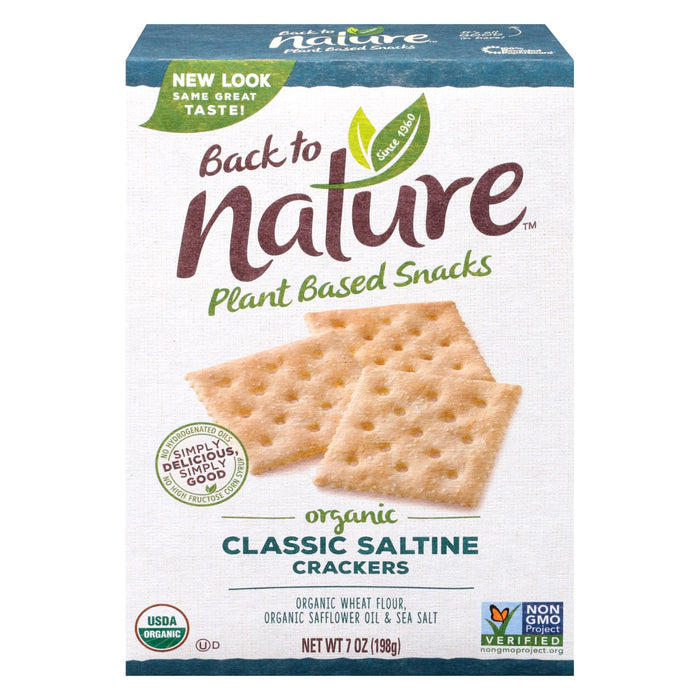 Back To Nature Organic Classic Saltine Crackers, 6 - 7 Oz Packs