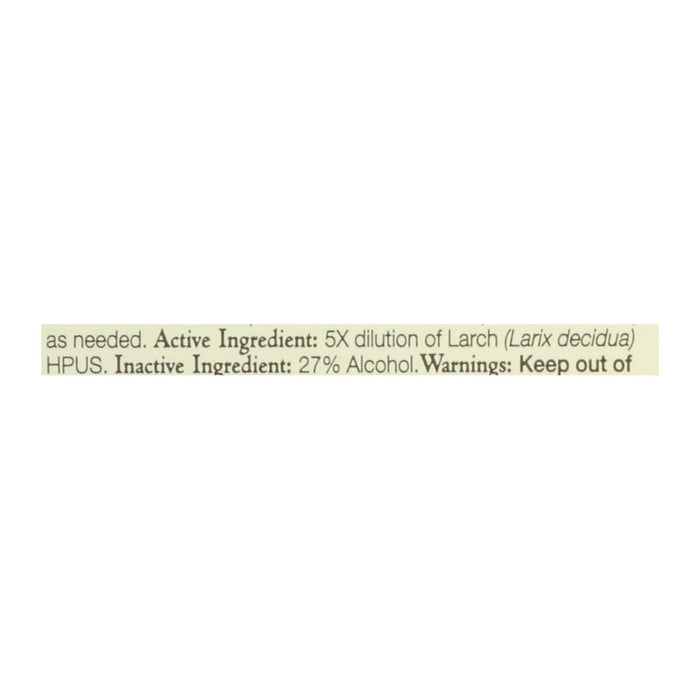 Bach Flower Remedies Larch for Confidence and Self-Esteem - 0.7 Fl Oz