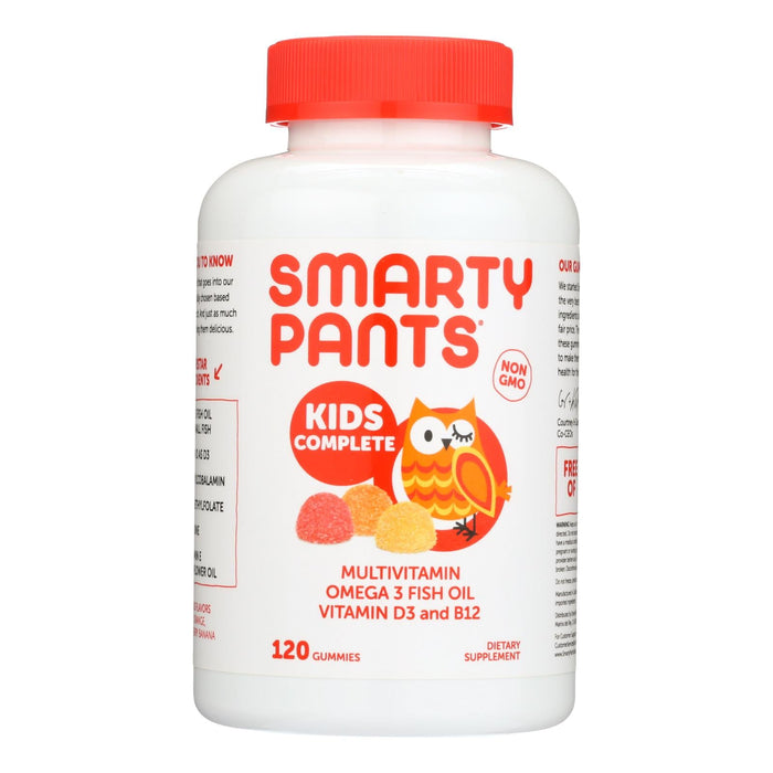 Smartypants Kids All-in-One Multivitamin + Omega 3 + Vitamin D Gummies (120-Count)