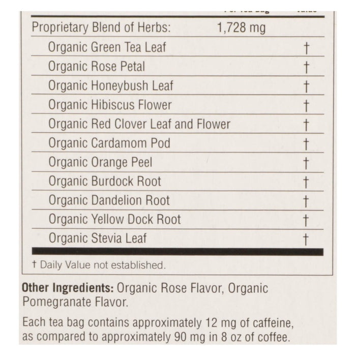 Yogi Tea Organic Soothing Rose Hibiscus Skin Detox, 16 Tea Bags (Pack of 6)