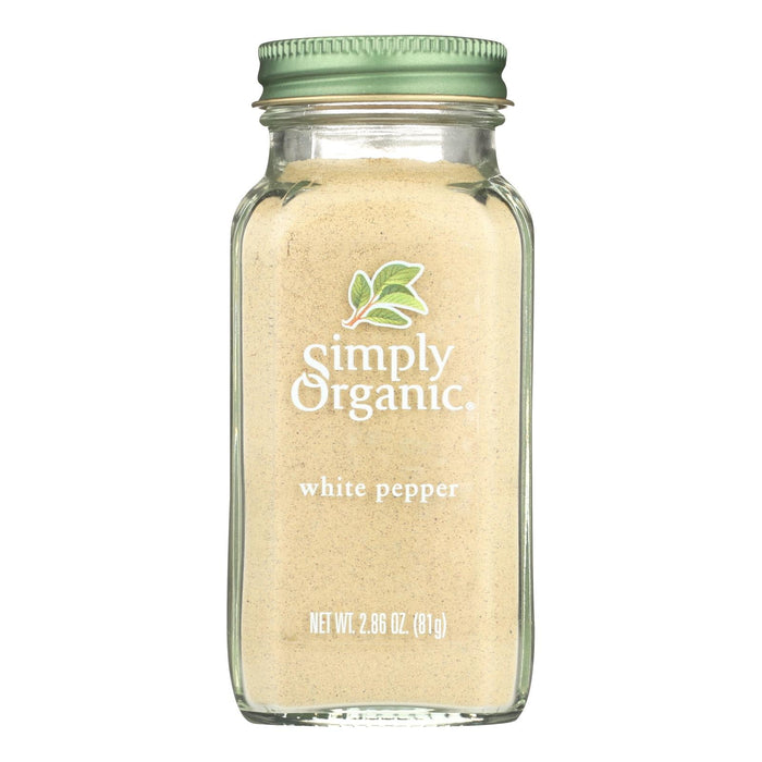 Simply Organic White Pepper - 2.86 Oz. - Pack of 6