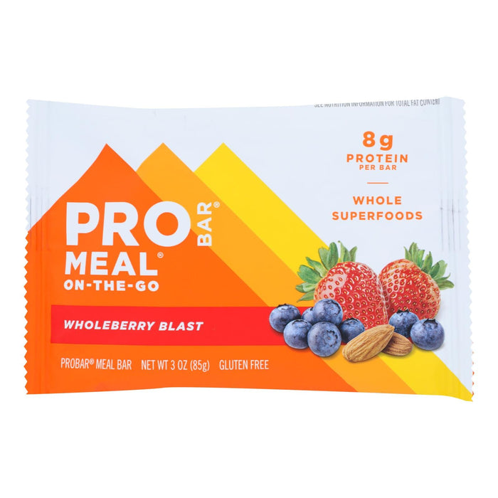 Pro Bar Organic Whole Berry Blast Protein Bar 3 Oz. (Pack of 12)