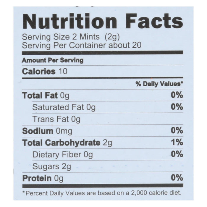 Vermints Natural Peppermint Breath Mints, 6 Packs (1.41 Oz Each)