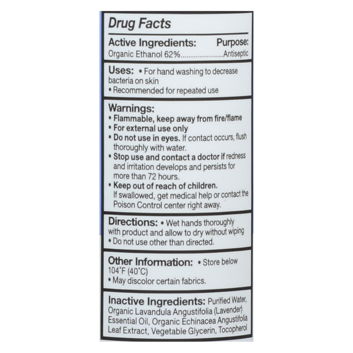 Eo Botanicals Hand Sanitizer Spray (Pack of 6) - Lavender - 2 Fl Oz Each