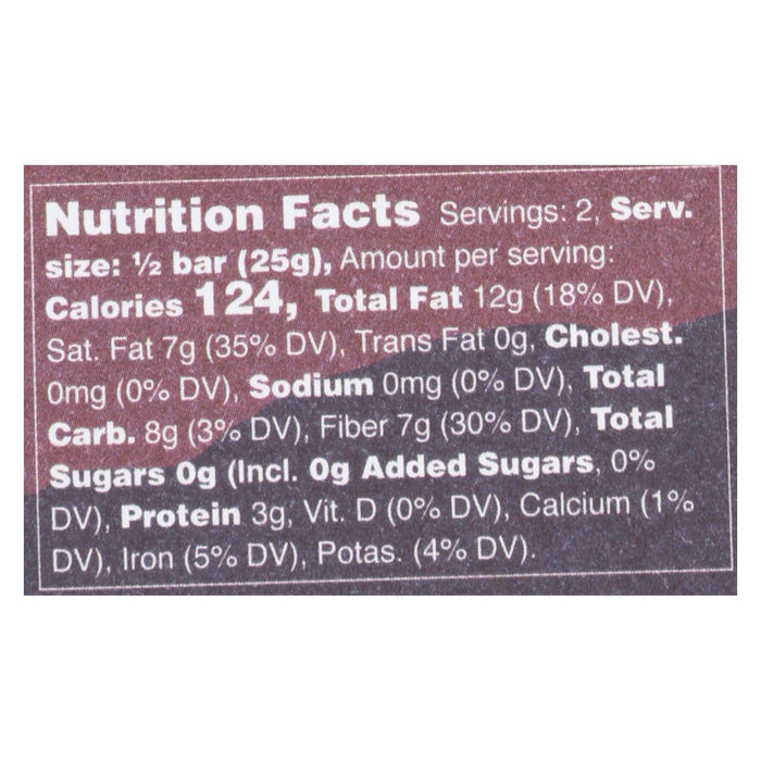 Raaka Chocolate Bar 100% Cacao (Pack of 12) - 1.8 Oz.